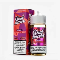 Cloud Nurdz Grape Strawberry Candy E-Liquid 100ml