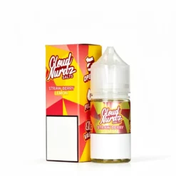 Cloud Nurdz Salts E-Liquid Strawberry Lemon 30mL Nic Salt